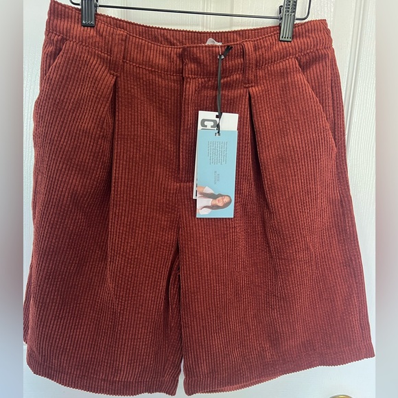 Corduroy Oversized Trouser Shorts Future Collective w Reese Blutstein sz 4 NWT - Picture 3 of 7